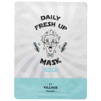 Тканевая маска с экстрактом чайного дерева Village 11 Factory Daily Fresh Up, 20 мл - Pampik