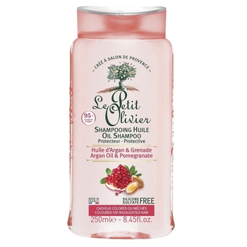 Шампунь Le Petit Olivier Hair Care Range, для фарбованого волосся, з екстрактом граната та олією аргани, 250 мл (3549620008470) - Pampik