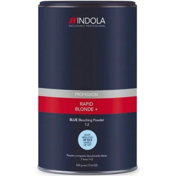 Голубая пудра для обесцвечивания волос Indola Rapid Blond, 450 г (1895301) - Pampik