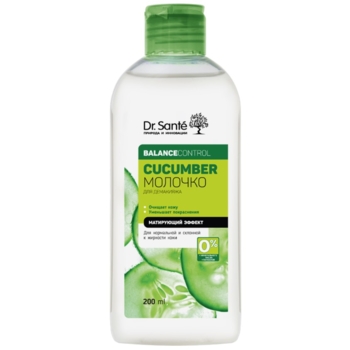 Молочко для демакияжа Dr. Sante Cucumber Balance Control, 200 мл - Pampik