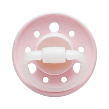 Круглая пустышка Nip Вишенка, латексная, от 6 мес., розовый (91009) - Pampik