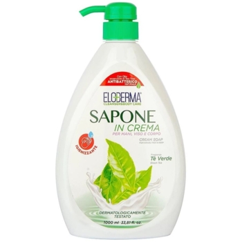 Рідке крем-мило Eloderma Зелений чай, антибактеріальне, 1000 мл - Pampik