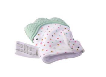 Прорізувач-рукавичка Baby Team, бірюзовий (4090_бірюзовий) - Pampik - 3