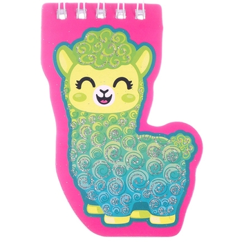 Блокнот на пружинке Offtop Лама, зелений (860257) - Pampik