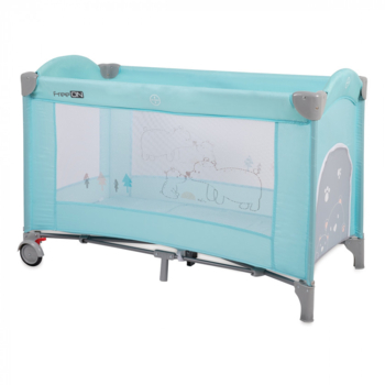 Ліжко-манеж FreeOn Lovely Bear, блакитний (8002741) - Pampik
