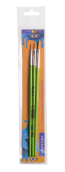 Набір пензликів ZiBi Kids Smart №1, №3, №5 з синтетичним ворсом 3 шт (ZB.6966SR-3) - Pampik