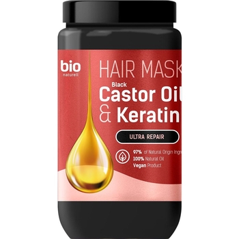 Маска для волосся Black Castor Oil & Keratin Ультравідновлення, 946 мл - Pampik