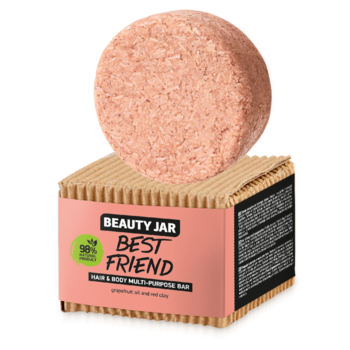 Твердий шампунь-мило Beauty Jar Best friend, для волосся та тіла, 65 г - Pampik