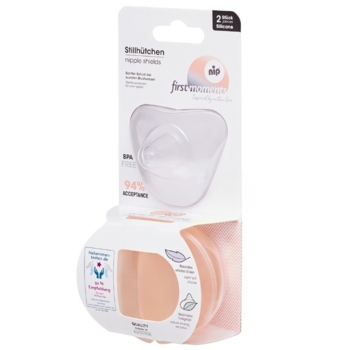 Накладки силіконові для грудей Nip (Ніп) Перші моменти, 2 шт., розмір L (37602) - Pampik