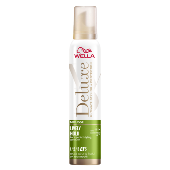 Мусс для волос Wella Deluxe Lively Hold Экстрасильная фиксация, 200 мл - Pampik