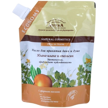 Олія для прийняття ванн та душу Зелена аптека Іланг-іланг та Апельсин, 200 мл - Pampik