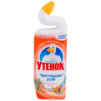 Гель чистящий для унитазов Туалетный утенок Цитрусовый вихрь, 750 мл - Pampik