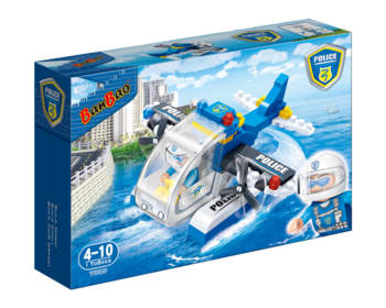 Конструктор BanBao Поліція Гідроплан, 112 елементів (7009) - Pampik