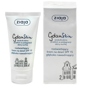 Осветляющий крем для лица Ziaja Gdanskin Illuminating Day Cream SPF15, 50 мл (580) - Pampik