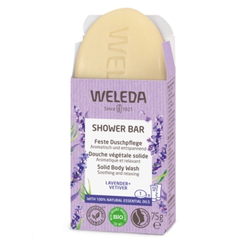 Твердий арома-бар для душу Weleda Лаванда та Ветівер, 75 г - Pampik - 3