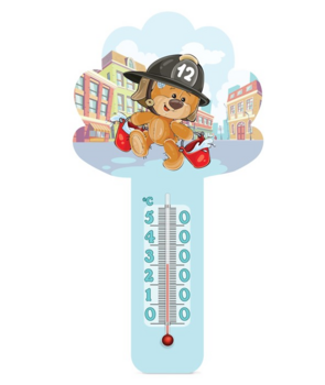 Термометр Стеклоприбор Любимчик Пожарник (300071) - Pampik