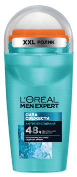 Дезодорант-Антиперспирант L’Oréal Paris Men Expert Сила свежести для мужчин, шариковый, 50 мл - Pampik