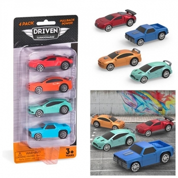 Набір машинок Driven Turbocharge, 4 шт. (WH1121Z) - Pampik - 2