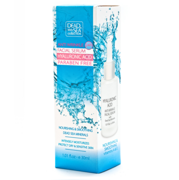 Сироватка проти зморшок Dead Sea Collection з гіалуроновою кислотою та мінералами Мертвого моря, 30 мл - Pampik