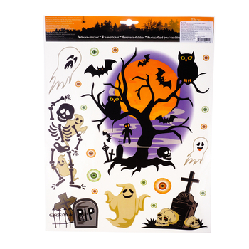 Стікери Offtop, Хелловін Дерево, 30x42 см (856148) - Pampik