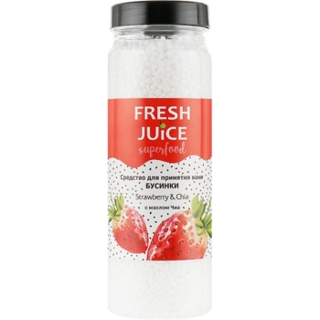Средство для ванны Fresh Juice Superfood Strawberry & Chia 450 г - Pampik