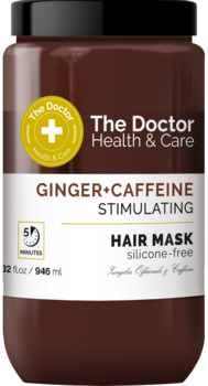 Маска для волосся The Doctor Health&Care Ginger + Caffeine Stimulating Hair Mask, 946 мл - Pampik