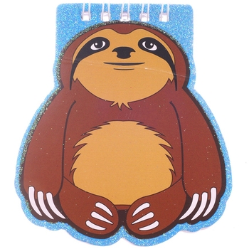 Блокнот на пружинке Offtop Ленивец, коричневый (860257) - Pampik