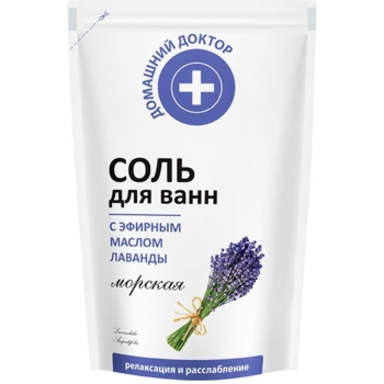 Соль для ванн Домашний Доктор с лавандой 500 г - Pampik