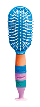 Масажна щітка для волосся Titania, 18 см, синій (1298) - Pampik