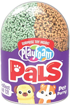 Кульковий пластилін Educational Insights S2 Милі вихованці, з іграшкою-сюрпризом, зелений з помаранчевим (EI-1965) - Pampik