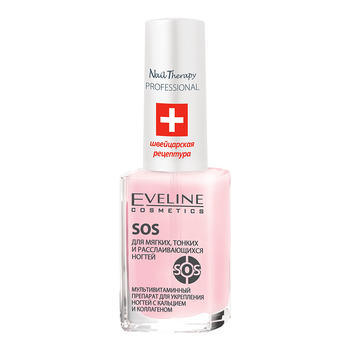 Препарат для крихких і ламких нігтів Eveline Nail Therapy Professional SOS, 12 мл (LL12NTSOSN) - Pampik - 2