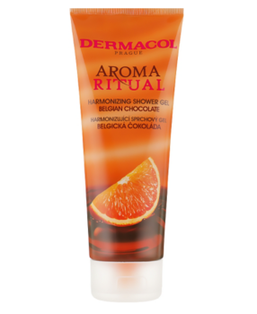 Гель для душу Dermacol DC Body Aroma Ritual гармонізуючий, бельгійський шоколад, 250 мл (16911) - Pampik