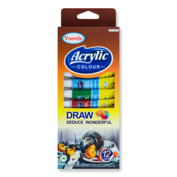 Краски акриловые Vnneds, 12 цветов (833699) - Pampik