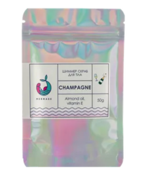 Шиммер-скраб для тела Mermade Champagne, 100 г (MRS0004M) - Pampik