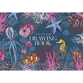 Альбом для малювання Школярик Підводний світ клеєний блок, А4, 30 аркушів (PB-GB-030-430) - Pampik