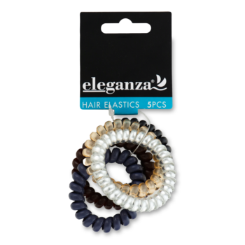 Набір резинок для волосся Eleganza, 5 шт. (850628) - Pampik
