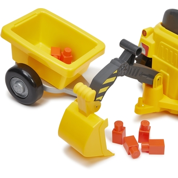 Трактор-погрузчик Ecoiffier Макси для катания малыша с прицепом (7850) - Pampik - 3