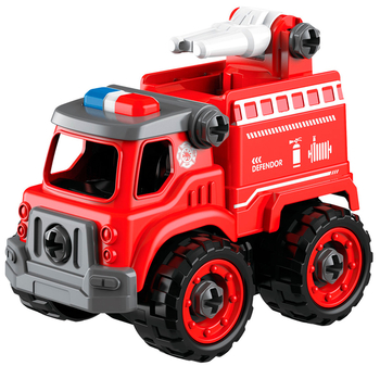 Конструктор DIY Spatial Creativity Пожежний спецтранспорт, червоний (CJ-1614177) - Pampik - 2