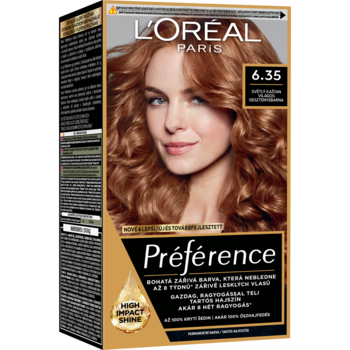 Краска для волос L’Oréal Paris Preference, тон 6,35 (Гавана. Перламутровый светло-каштановый), 174 мл (A6212527) - Pampik