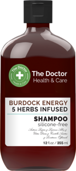 Шампунь The Doctor Health&Care Burdock Energy 5 Herbs Infused Shampoo, 355 мл - Pampik