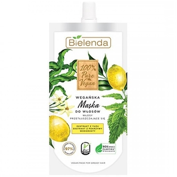Маска Bielenda 100% Pure Vegan для жирного волосся, 125 мл - Pampik
