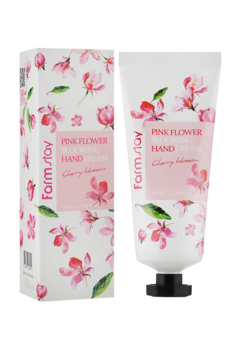 Крем для рук FarmStay Pink Flower Blooming Вишневый цвет, 100 мл - Pampik