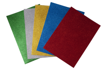 Фоамиран ZiBi KIDS Line, А3, цветной с блестками, 2 мм, 5 листов (ZB.1842) - Pampik - 2