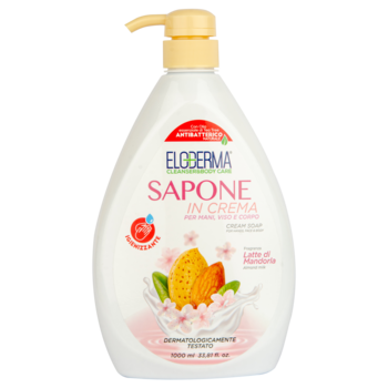 Рідке крем-мило Eloderma Мигдаль, антибактеріальне, 1000 мл - Pampik