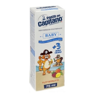 Зубна паста Pasta Del Capitano Baby Tutti-frutti 3+, 75 мл - Pampik