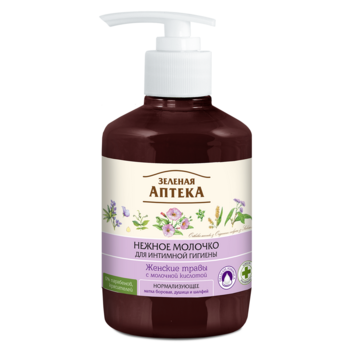 Молочко для интимной гигиены Зеленая Аптека Женские травы 370 мл - Pampik