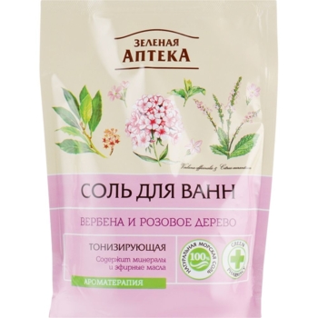 Сіль для ванн Зелена Аптека Вербена та Рожеве дерево тонізуюча 500 г - Pampik