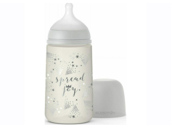 Пляшечка для годування Suavinex Чарівні історії, 270 мл, сірий (307075) - Pampik