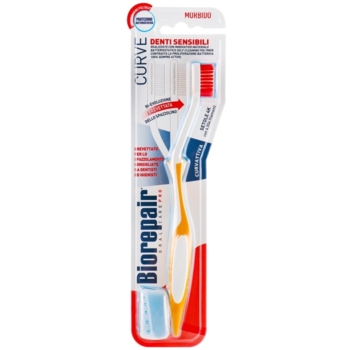 Зубна щітка Biorepair Досконала чистка Soft для чутливих зубів, м'яка, помаранчевий - Pampik