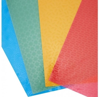 Набір пластика кольорового Maxi, з тисненням, А4, 9 листів (MX61953) - Pampik - 2